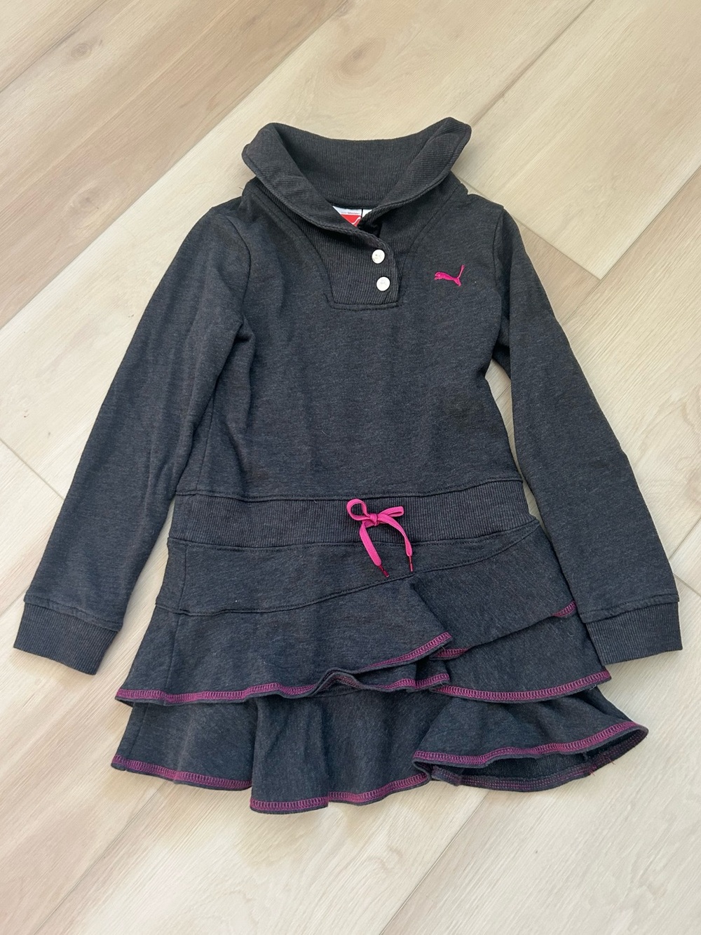 Girls Puma sweatshirt dress - size large